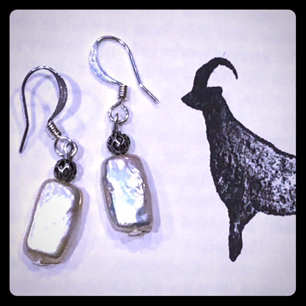 Fishnet Pearl Earrings